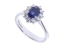 Anello Salvini Donna Love For Colour in Oro bianco Zaffiro 20087365 - 20087365